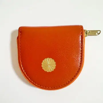 황궁 한정판 소가죽 코인 케이스 오렌지