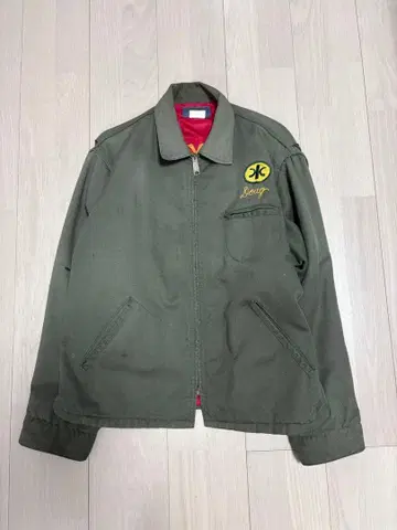 70s OshKosh 워크 자켓 올리브 그린