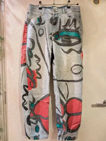Desigual 아트 데님 팬츠 L 사이즈 상당