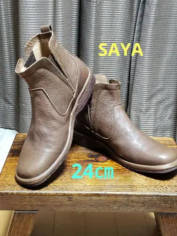 SAYA 다크 브라운 숏부츠 24cm