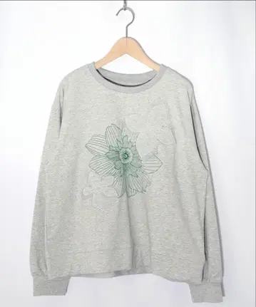 프리미엄 스칼라 꽃 자수 아플리케 풀오버