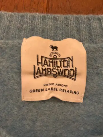 해밀턴 울 라이트 블루 니트 스웨터