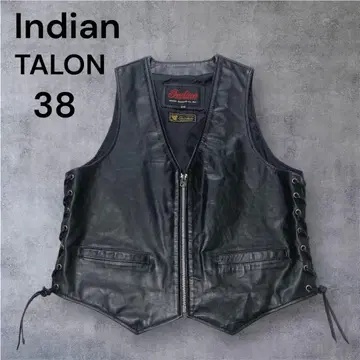 인디언 [ USA TALON ] 레이스업 스테어하이드 가죽 베스트 38