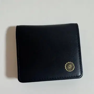 [미사용 새상품] 황궁 지갑 동전 지갑 블랙 국화 문양 코인 케이스 블랙