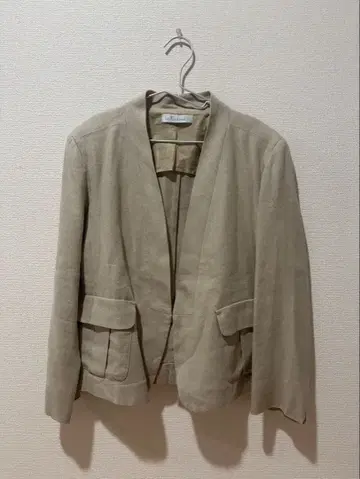 Intrend 베이지 노카라 자켓