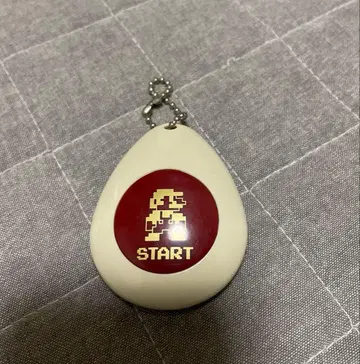 마리오 게임 START 사운드 알 모양 키링 음성 포함