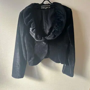 긴자 매기 블랙 볼레로 벨로아 여성용 M 사이즈 레트로 포멀