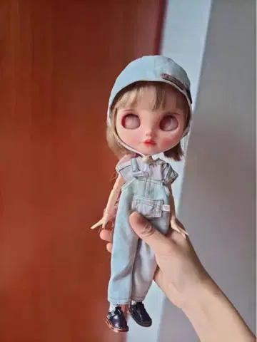 브라이스 인형 스카이블루 오버롤 3종 세트