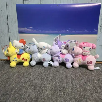 RODY SANRIO 작은 페어 봉제 인형 4개 세트