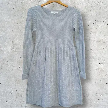쿠미쿄쿠 그레이 긴팔 니트 원피스 M 사이즈