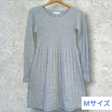 쿠미쿄쿠 그레이 긴팔 니트 원피스 M 사이즈