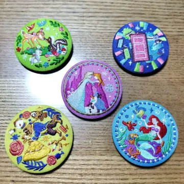 디즈니 자수 캔뱃지 묶음 판매