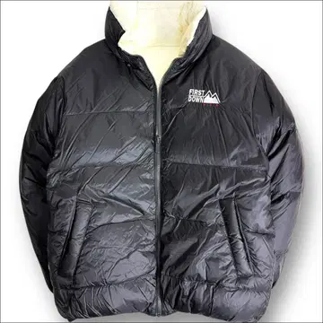 J7057 퍼스트 다운 90's 리버서블 다운 자켓 블랙 x 화이트 M