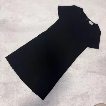 [컨디션 최상] 쿠미교쿠(3) 반팔 무릎 기장 원피스 블랙 포멀