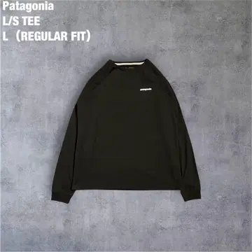 Patagonia 롱티 백 빅 로고 블랙 L 심플 레귤러 핏