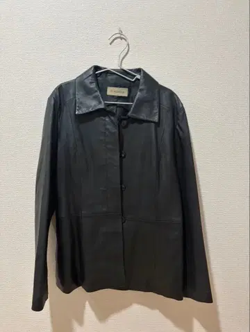 F-wisteria 블랙 가죽 자켓