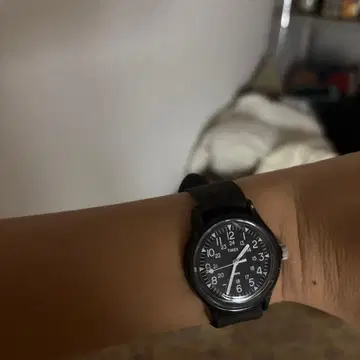 타이맥스 블랙 아날로그 손목시계