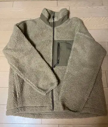 베이지 플리스 자켓