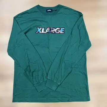 XLARGE 다크 그린 긴팔 T셔츠 L