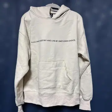 RULE THE FATE 데미지 가공 후디 베이지