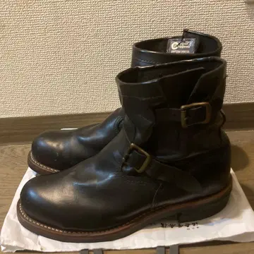 Chippewa 숏 엔지니어 부츠 블랙