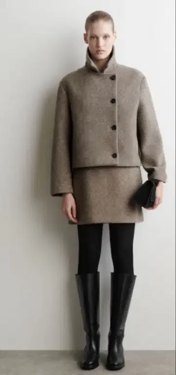 보일 울 블렌드 자켓 보일 울 블렌드 미니 스커트 셋업