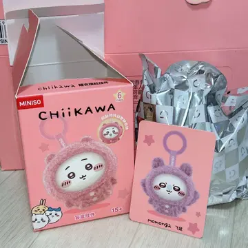 MINISO x 치이카와 (먼작귀) 페이스 체인지 키체인 모몽가