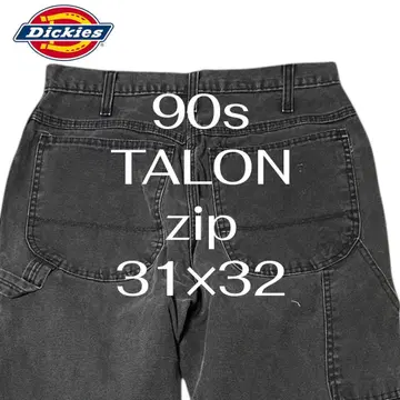 90s 디키즈 덕 페인터 팬츠 블랙 TALON USA