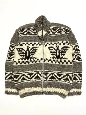 COWICHAN INDIAN 핸드 니트 카우친 스웨터