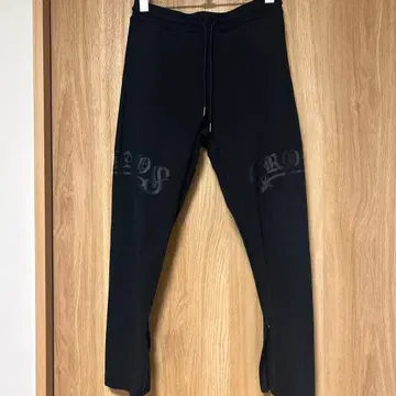 CRONOS 로고 프린트 조거 팬츠 블랙 M