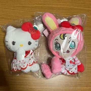 베리에짱 키티 mezzo piano 봉제 인형 참 2개