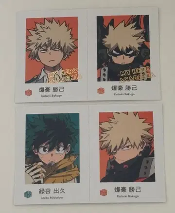 히로아카 Wari포토! 바쿠고 카츠키 미도리야 이즈쿠 가챠 카드다스