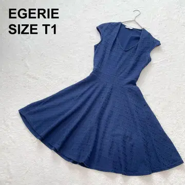 에젤리 저지 원피스 디자인 넥 프렌치 슬리브 고급 (986)