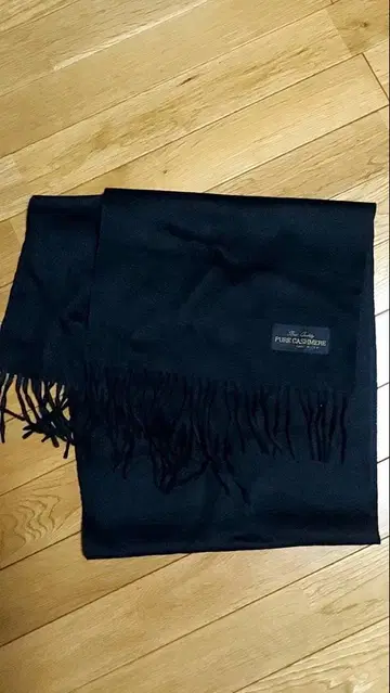 캐시미어 100% 머플러 블랙