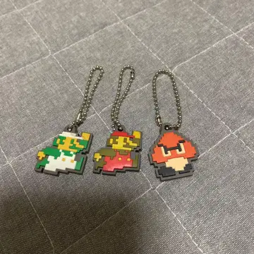 레트로 레어 마리오 루이지 밤 아크릴 키링 세트