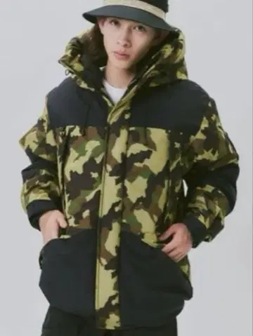 CAMP7 SYMPATEX 카모플라쥬 다운 자켓