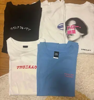 마카로니 연필 T셔츠 5개 세트