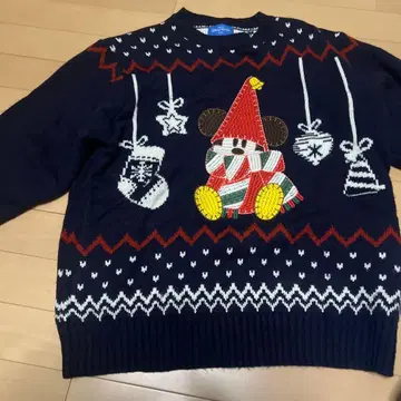 미키 크리스마스 릴린린 니트 긴팔