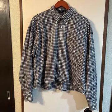 가격 인하 협상 NAUTICA 짧은 기장 셔츠 네이비 리메이크 00s