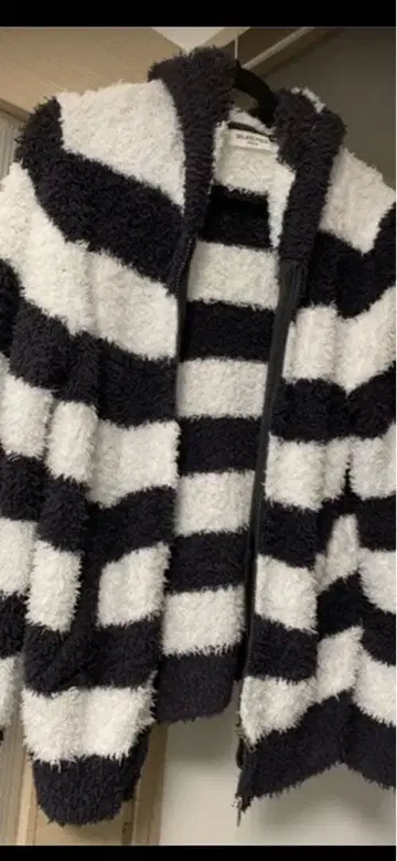 GELATO PIQUE 스트라이프 후드 부착 가디건 L 사이즈