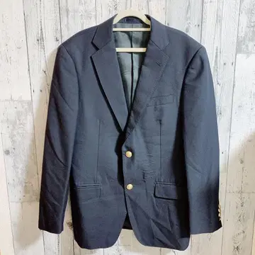 네이비 테일러드 자켓 골드 버튼