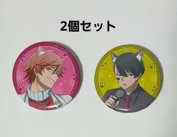 도겐 안키 마네키네코 캔뱃지 오이란자카 쿄야 무다노 무진 2개 세트