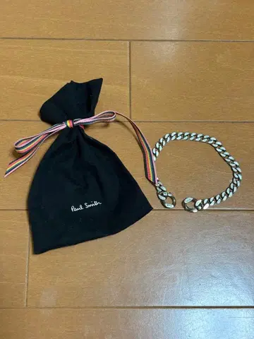 Paul Smith 체인 팔찌 실버/블랙
