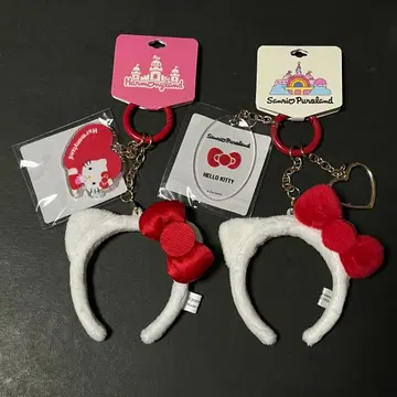 산리오 퓨로랜드 하모니랜드 머리띠 참 헬로키티