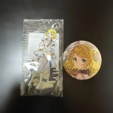 카가미네 린 하피콜렉션 아크릴 스탠드 코네라이 캔뱃지 세트