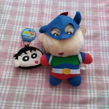 짱구는 못말려(크레용 신짱) 슈퍼히어로 봉제 인형 약 20cm