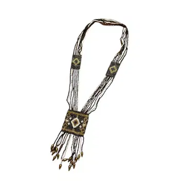 goa 고아 목걸이 네이티브 무늬 다중 비즈 00s y2k