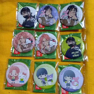 신경 쓰이는 사람이 남자가 아니었다 캔뱃지 9종 산리오 키디랜드 한정판