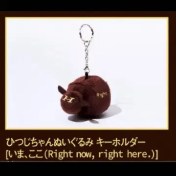양문학 히츠지짱 봉제인형 키링 지금, 여기