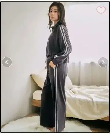 aimerfeel 그레이 와이드 팬츠 룸웨어